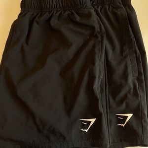 2 Gymshark training shorts. Medium size, 5”.